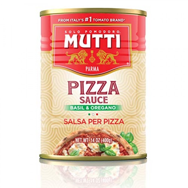 Mutti — 14 Oz. 6 Pack Of Pizza Sauce With Basil &Amp; Oregano Salsa