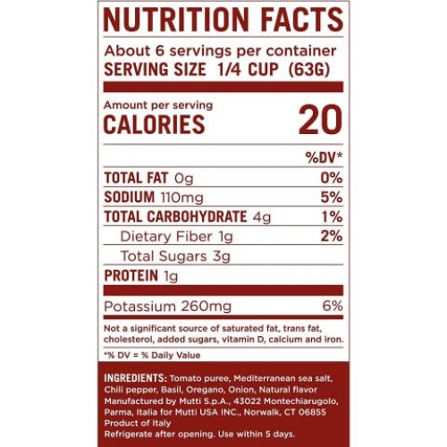 Mutti Tomato Sauce With Basil &Amp; Oregano Salsa Di Pomodoro, 14