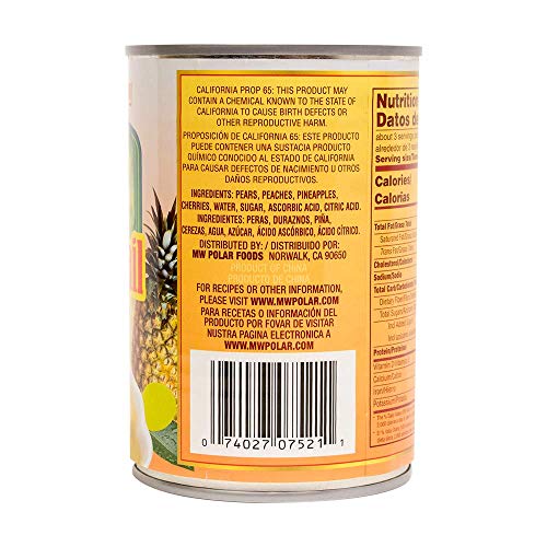 Mw Polar Canned Fruit, Fruit Cocktail In Light Sryup 15 Ounce P