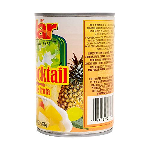 Mw Polar Canned Fruit, Fruit Cocktail In Light Sryup 15 Ounce P