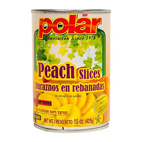 Mw Polar Foods Peach Slices, 15-Ounce Pack Of 12