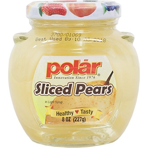 Mw Polar Fruits In Jar 8 Oz. Pack Of 12 Pear