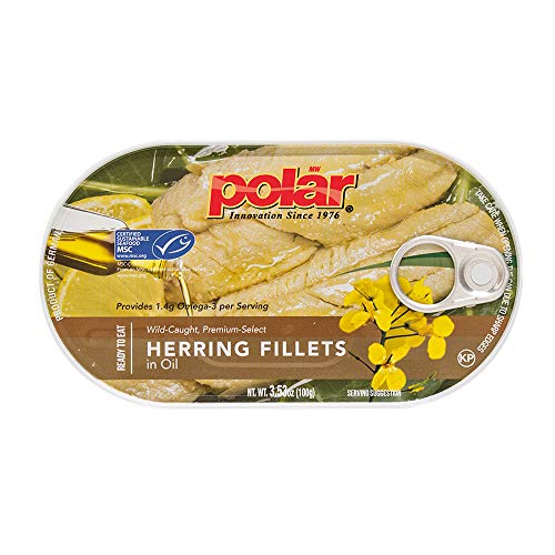 Mw Polar Herring Fillets In Oil, 3.5 Ounce Pack Of 18