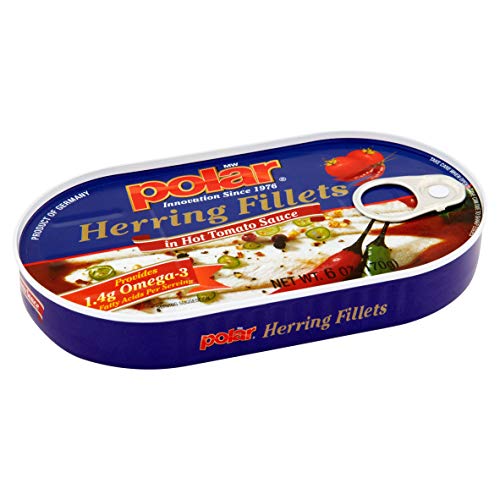 Mw Polar Herring In Hot Tomato Sauce, 6 Ounce Pack Of 14
