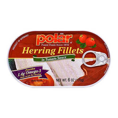 Mw Polar Herring In Tomato Sauce, 6 Ounce Pack Of 14