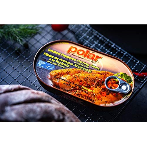 MW Polar Herring, Smoked/Peppered, 7.05-Ounce