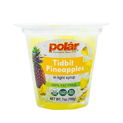 Mw Polar Pineapple Tidbits Fruit Cup In Light Syrup, 7 Oz Pack