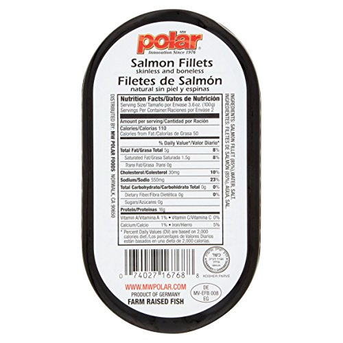 Mw Polar Salmon Fillets, 7.05 Ounce Pack Of 12