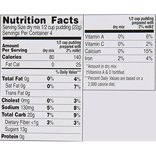 Chocolate Pudding &Amp; Pie Filling Mix By My T Fine - Each Box: 4