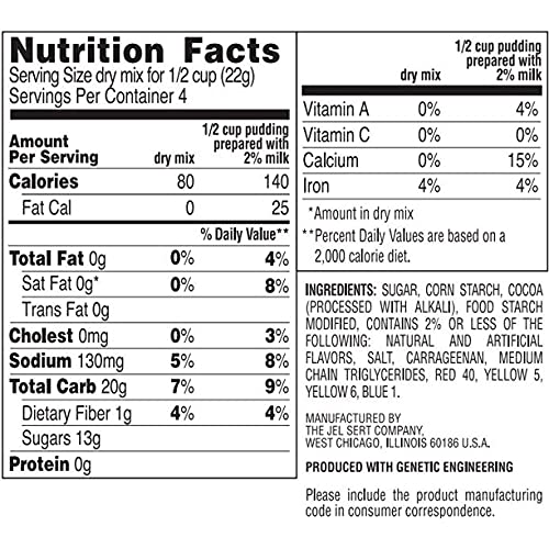 Chocolate Pudding &Amp; Pie Filling Mix By My T Fine - Each Box: 4