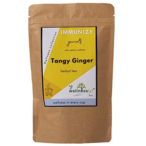 My Wellnesslyf Teas - Tangy Ginger Herbal Tea | Boosts Immunity,