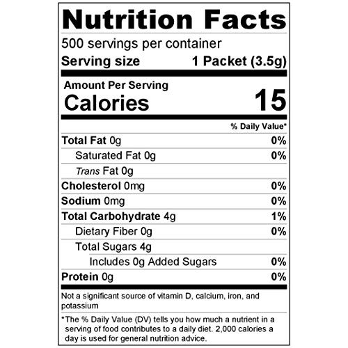 Domino Pure Cane Non-Gmo Granulated Sugar, 0.10 Ounce 2.83 Gram