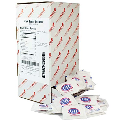C&Amp;H Pure Cane Non-Gmo Granulated Sugar, 0.10 Ounce 2.83 Gram P