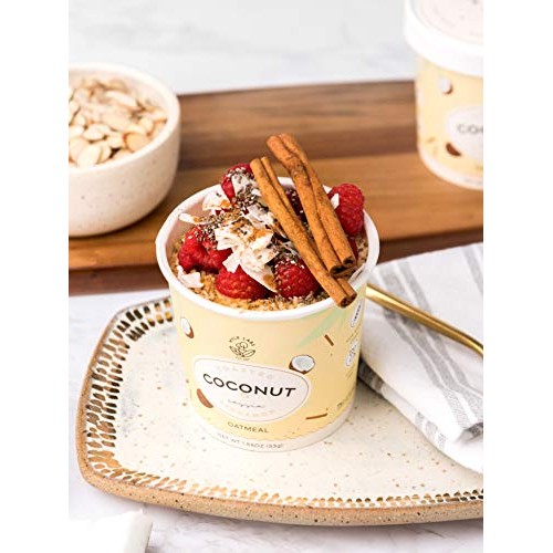 Mylk Labs Gluten Free Instant Oatmeal Cup, Toasted Coconut &Amp; Cas