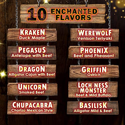 Exotic Meat Snack Sticks By Mythical Meats - Snack Pack Of 10 Ex