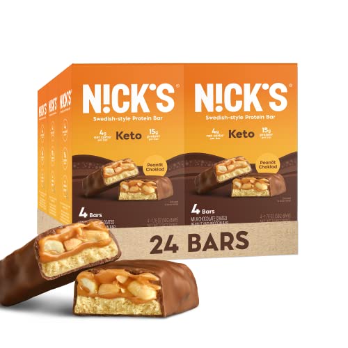 Nicks Swedish-Style Snack Bar, Keto Protein Bar, 24 count, 15g ... Nicks Swedish-Style Snack Bar, Keto Protein Bar, 24 count, 15g ...