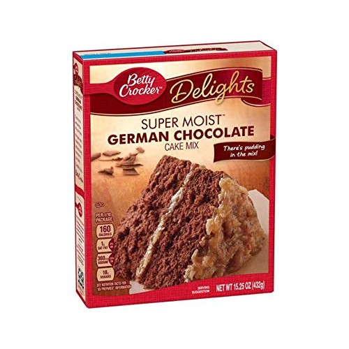 Betty Crocker Super Moist German Chocolate Cake Mix and Coconut ...