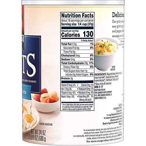 Quaker 5-Minute Grits, 24 Oz 2 Pack