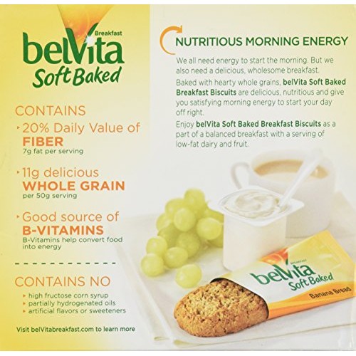 Nabisco Belvita Soft Baked Banana Bread Flavored Breakfast Biscu