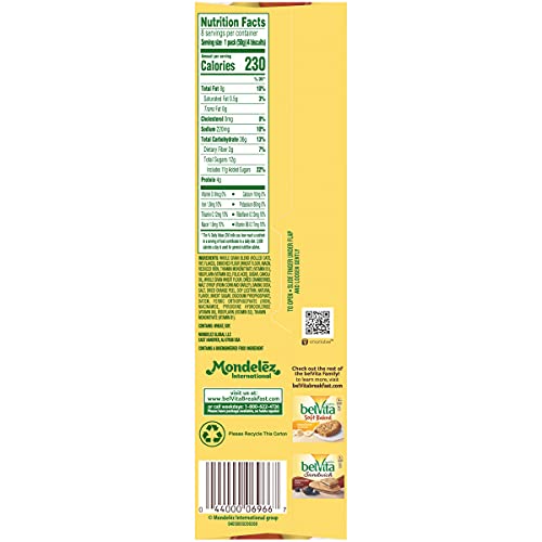 Belvita Breakfast Biscuits, Cranberry Orange, 8 Count