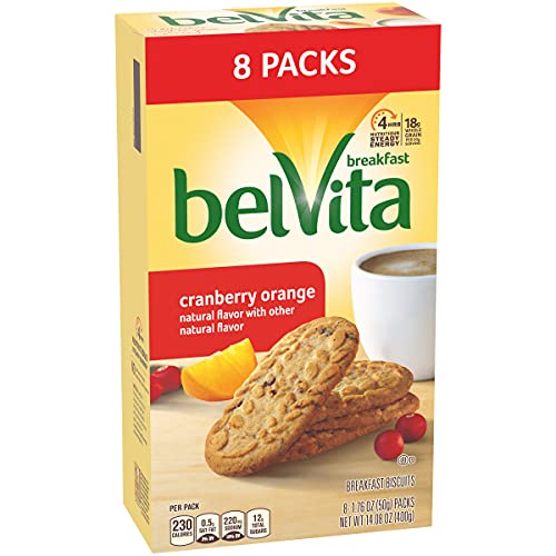 Belvita Breakfast Biscuits, Cranberry Orange, 8 Count