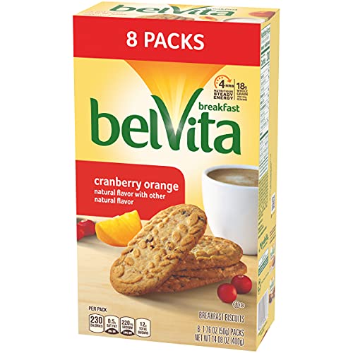 Belvita Breakfast Biscuits, Cranberry Orange, 8 Count