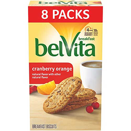 Belvita Breakfast Biscuits, Cranberry Orange, 8 Count