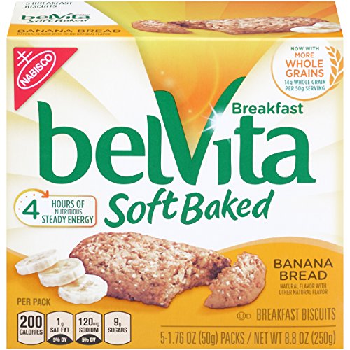 Belvita Soft Baked Breakfast Biscuits, Banana Bread, 1.76 Ounce,