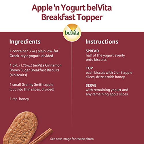 Belvita Cinnamon Brown Sugar Breakfast Biscuits, 5 Packs 4 Bisc