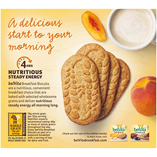 Belvita Cinnamon Brown Sugar Breakfast Biscuits, 5 Packs 4 Bisc