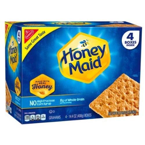 Nabisco Honey Maid Grahams, 4 Pk./14.4 Oz