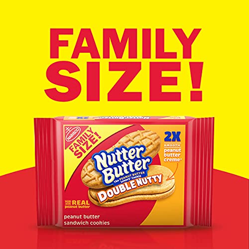Nutter Butter Double Nutty Peanut Butter Sandwich Cookies, 1 Pac