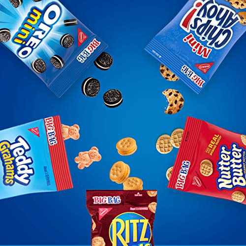 Oreo Mini Cookies, Chips Ahoy! Mini Cookies, Nutter Butter Bites