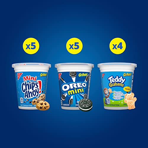 Oreo Mini Cookies, Chips Ahoy Mini Cookies, Ritz Bits Cheese Cra