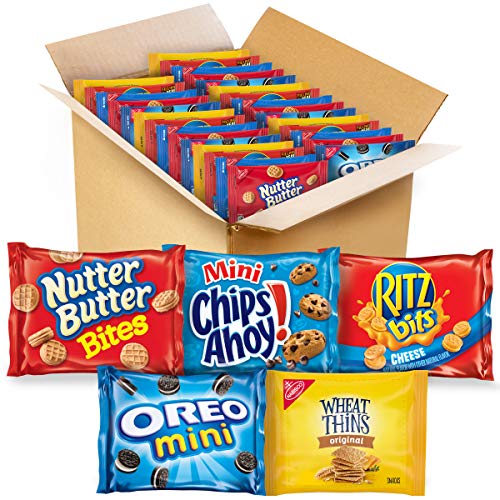 Oreo Mini Cookies, Mini Chips Ahoy! Cookies, Ritz Bits Cheese Cr