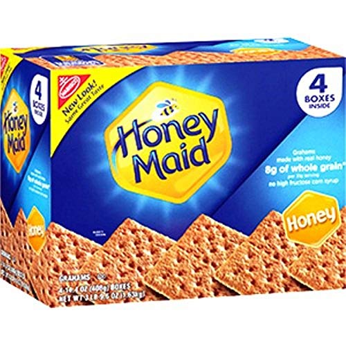 Nabisco Honey Maid Graham Crackers, Honey 4-14.4Oz