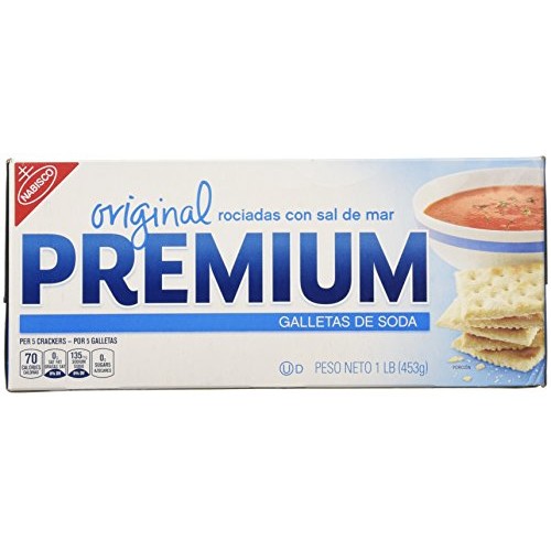 Nabisco, Premium, Sea Salt Topped Original Saltine Crackers, 16O