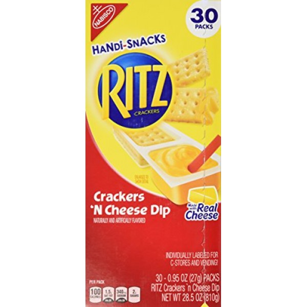 Nabisco Handi-Snacks Ritz Crackers N Cheese Dip - 30 Pack