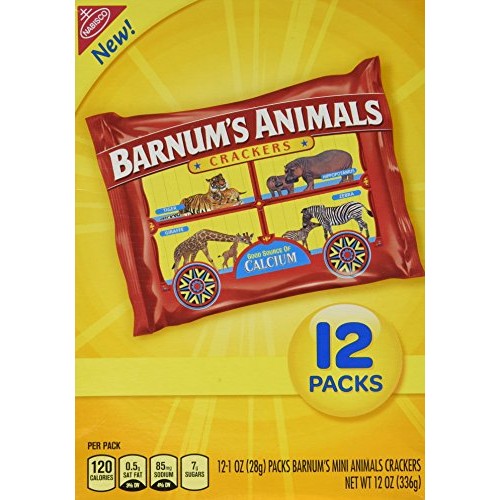 Barnums Mini Animals Crackers 12 Pack Box 2- 12 Pack Boxes