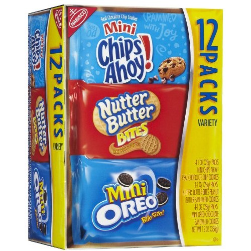 Nabisco Cookies Chips Ahoy, Nutter Butter &Amp; Oreo Minis Variety P