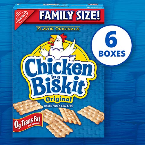 Chicken In A Biskit Original Baked Snack Crackers, Family Size,