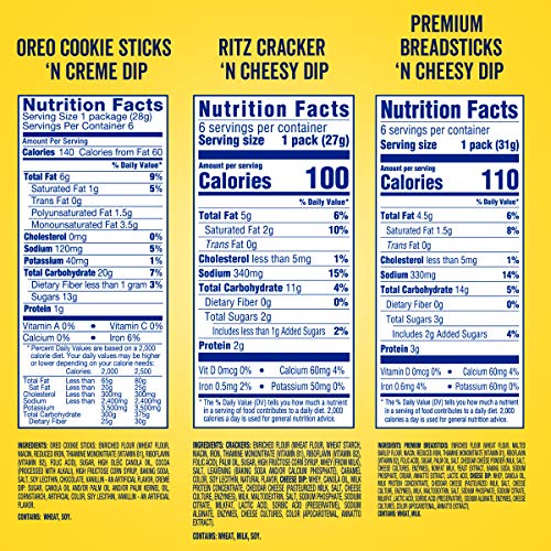 Nabisco Oreo Cookie Sticks ‘N Creme Dip, Ritz Crackers ‘N Cheesy