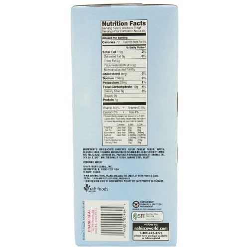 Nabisco Original Premium Saltine Crackers Topped With Sea Salt,