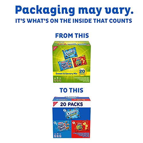 Nabisco Sweet &Amp; Savory Mix Variety Pack, Oreo Mini Cookies, Mini