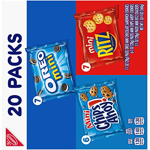 Nabisco Sweet &Amp; Savory Mix Variety Pack, Oreo Mini Cookies, Mini