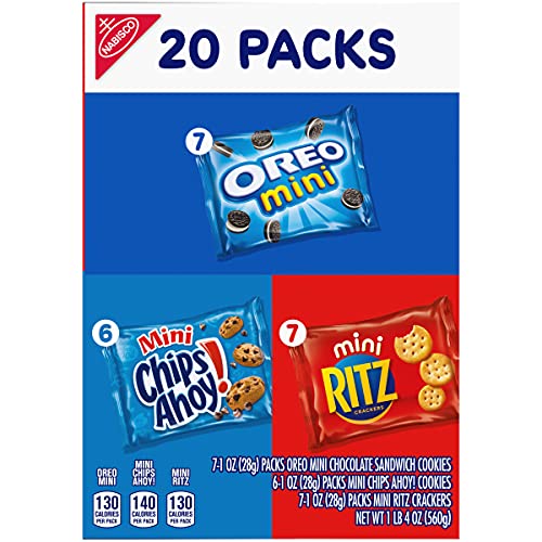 Nabisco Sweet &Amp; Savory Mix Variety Pack, Oreo Mini Cookies, Mini