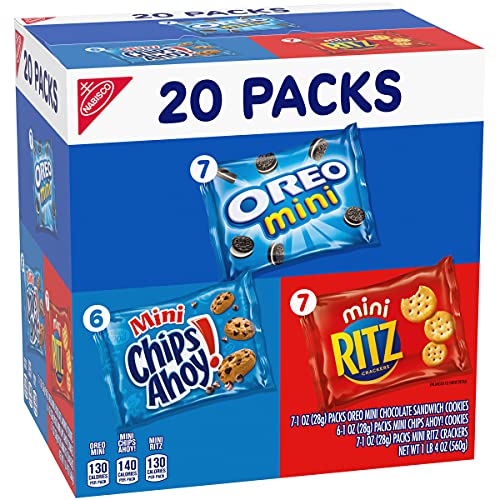 Nabisco Sweet &Amp; Savory Mix Variety Pack, Oreo Mini Cookies, Mini