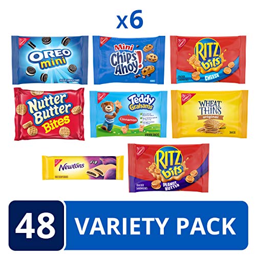 Oreo Mini, Chips Ahoy! Mini, Nutter Butter Bites, Ritz Bits Chee