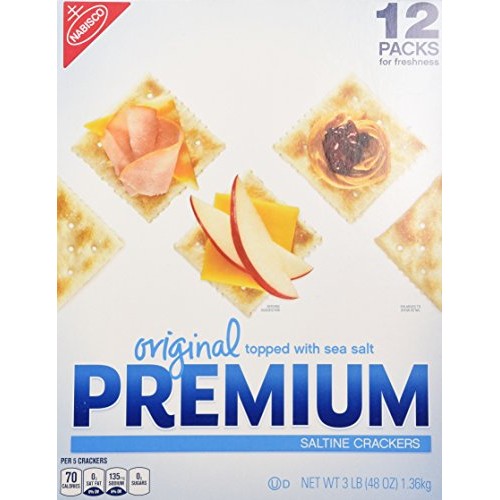 Original Premium Saltine Crackers Topped With Sea Salt