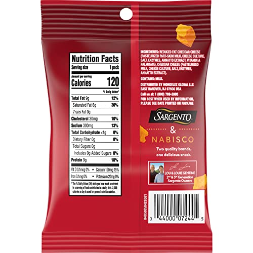 Sargento 100% Cheese Crisps Variety Pack, Parmesan And Cheddar,